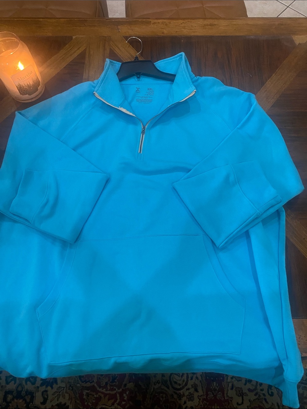 Xersion Bright Aqua 1/4-Zip Pullover